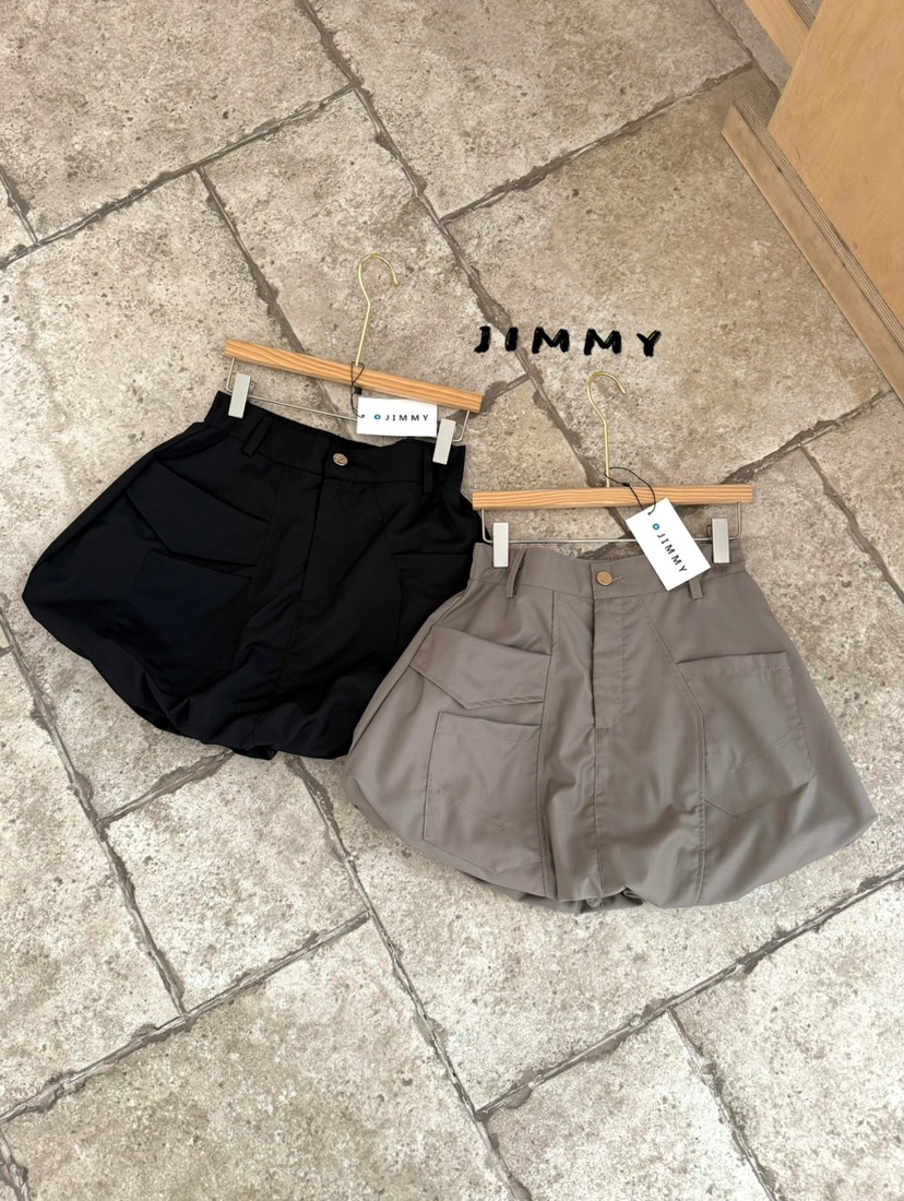 JIMMY東大門實拍韓國女裝新款26夏季時尚職業短裙南瓜裙棉質JIMMY/REMAKE短裙