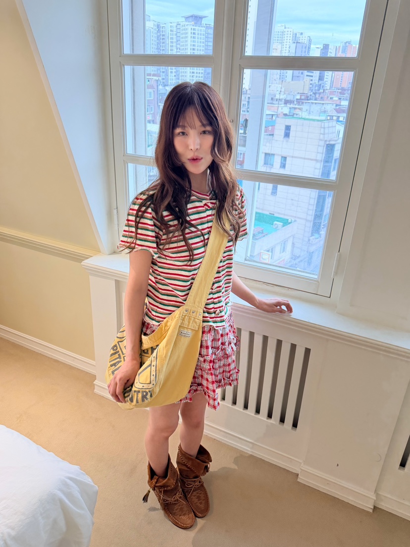 BOUTIQUE-L韓國直郵女裝新款時尚職業26春夏26夏季推薦T恤BOUTIQUE-LT恤