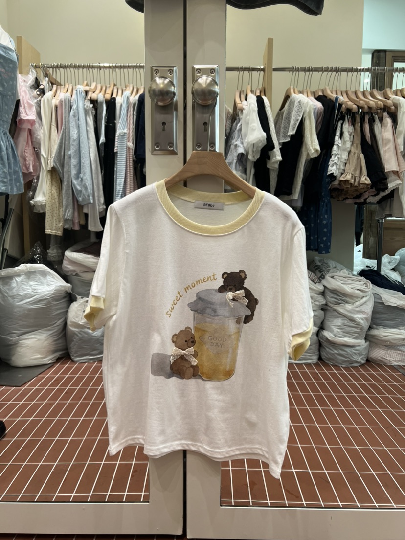 BE&amp;BE韓國東大門代購女士新品休閑時尚26夏季人氣T恤BE&beT恤圖色1
