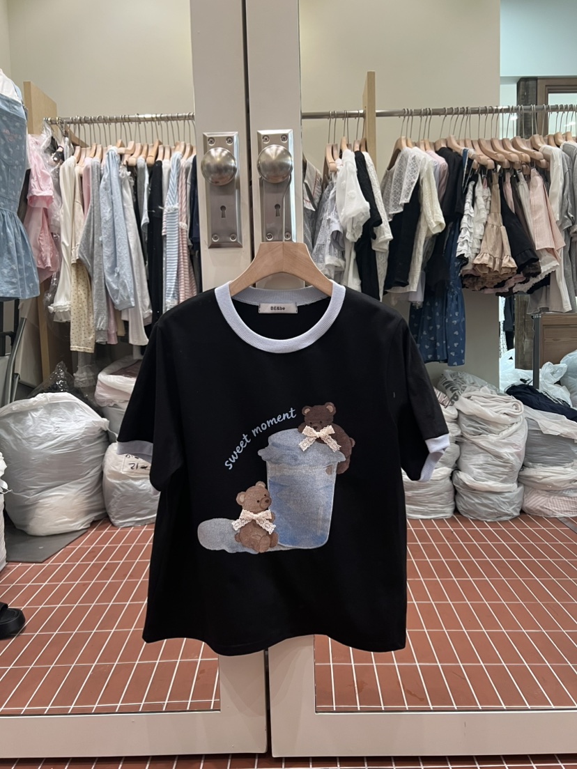 BE&amp;BE韓國東大門代購女士新品休閑時尚26夏季人氣T恤BE&beT恤圖色3