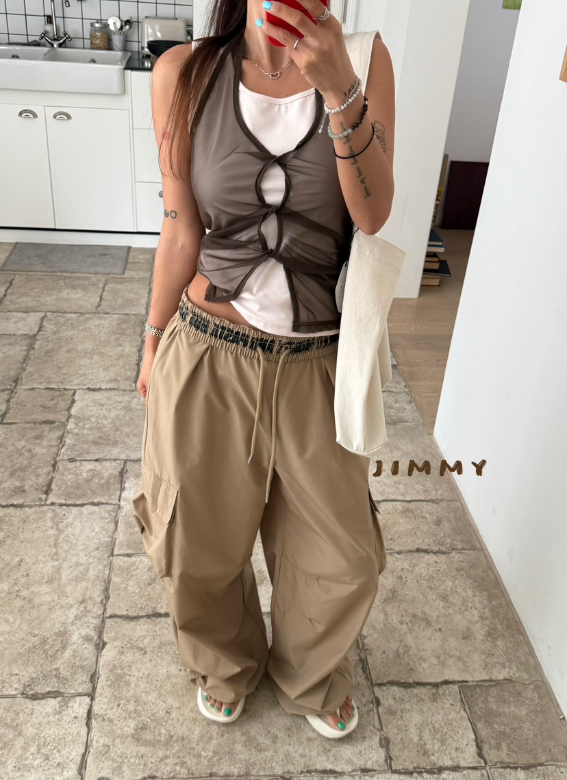 JIMMY韓國直郵實拍女裝新款職業推薦休閑熱賣26夏季套裝透明JIMMY/REMAKE套裝