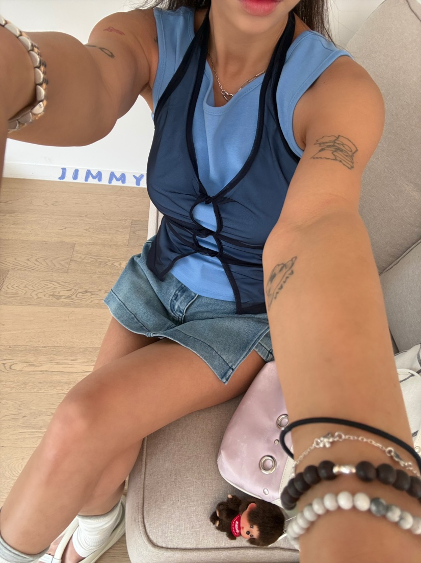 JIMMY韓國直郵實拍女裝新款職業推薦休閑熱賣26夏季套裝透明JIMMY/REMAKE套裝