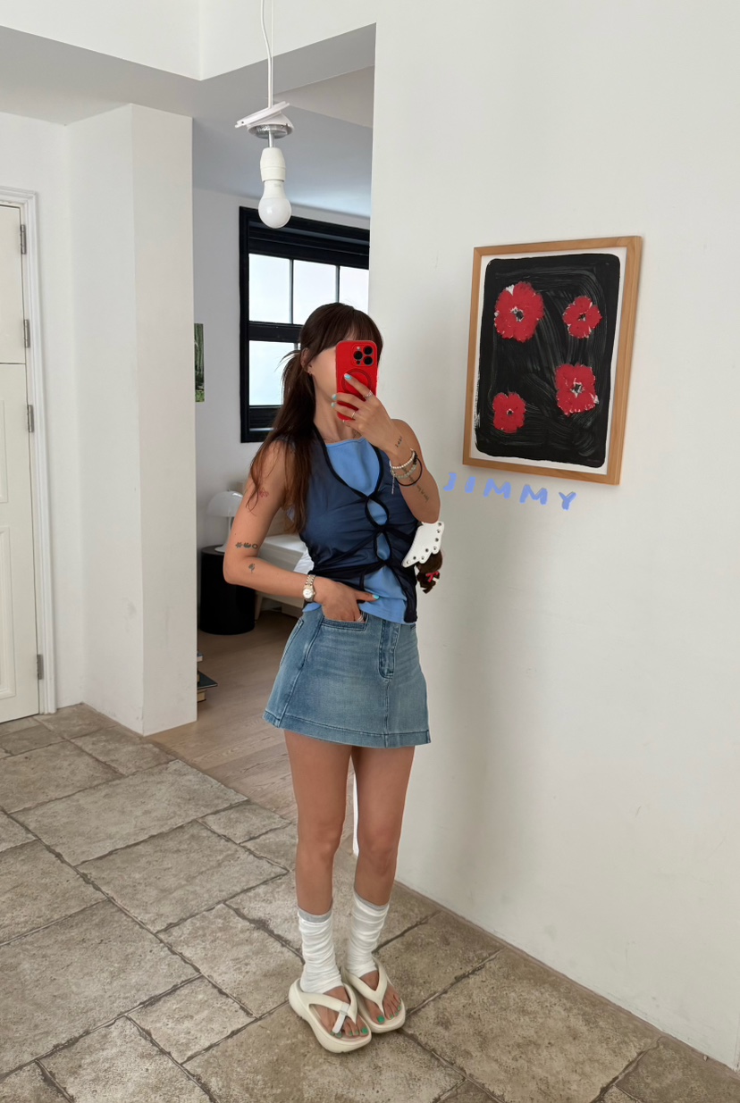 JIMMY韓國直郵實拍女裝新款職業推薦休閑熱賣26夏季套裝透明JIMMY/REMAKE套裝