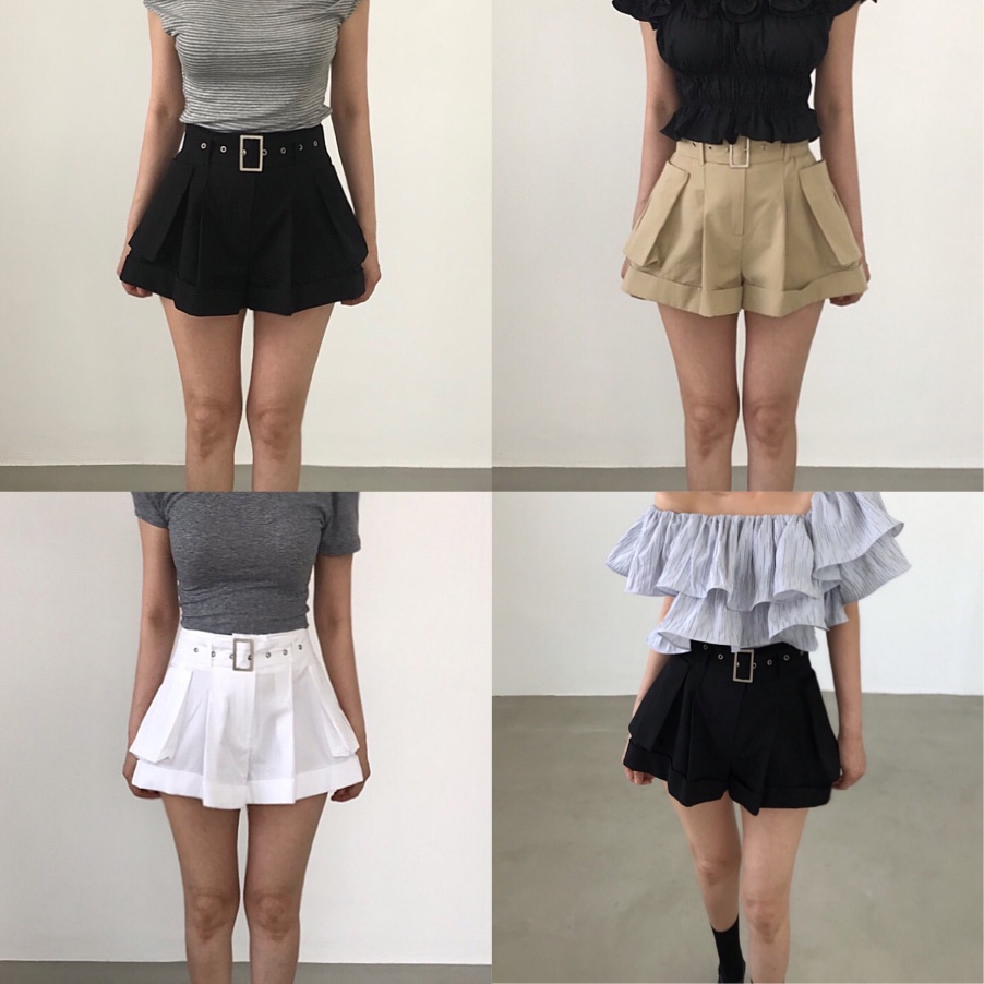2TWO MOON韓國直郵女裝新款26春夏26夏季時尚休閑熱賣短褲2TWO MOON短褲