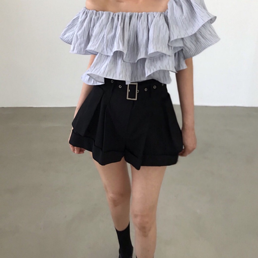 2TWO MOON韓國直郵女裝新款26春夏26夏季時尚休閑熱賣短褲2TWO MOON短褲圖色3
