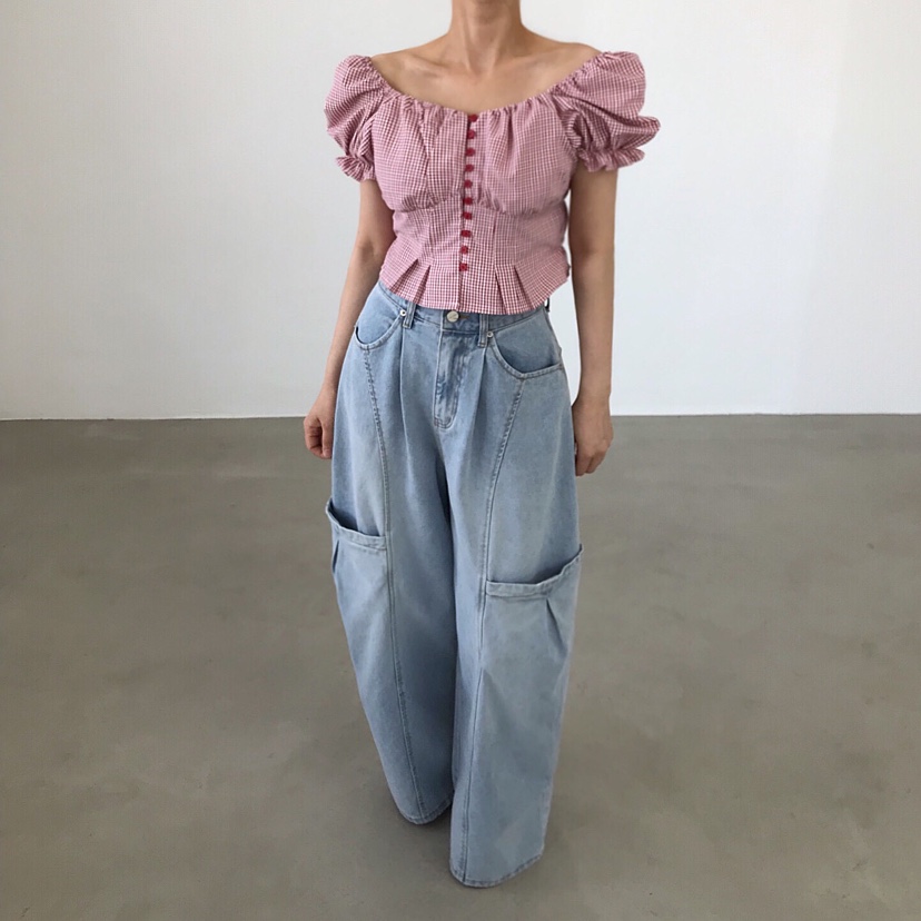 2TWO MOON韓國東大門直郵女裝新款26春夏推薦襯衫蕾絲衫2TWO MOON襯衫/蕾絲衫圖色1