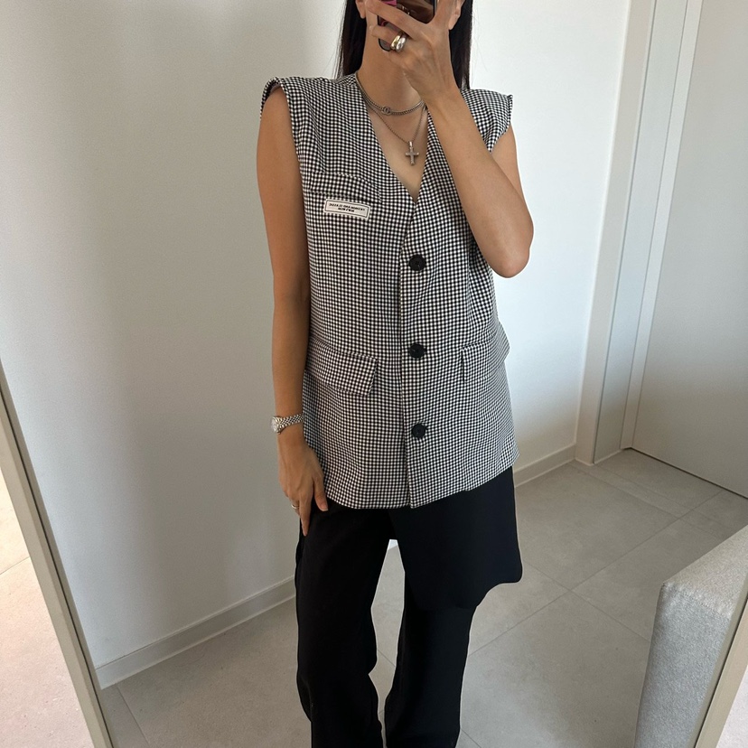 SOUIT東大門實拍韓國女裝新款熱賣26夏季休閑人氣職業馬甲SOUIT by mabel-L馬甲圖色1
