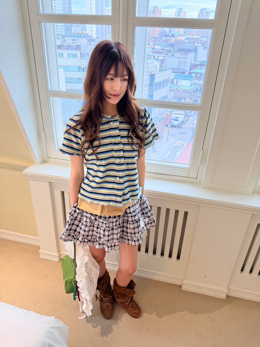 BOUTIQUE-L韓國東大門代購女裝新款時尚人氣短裙不含腰包BOUTIQUE-L短裙