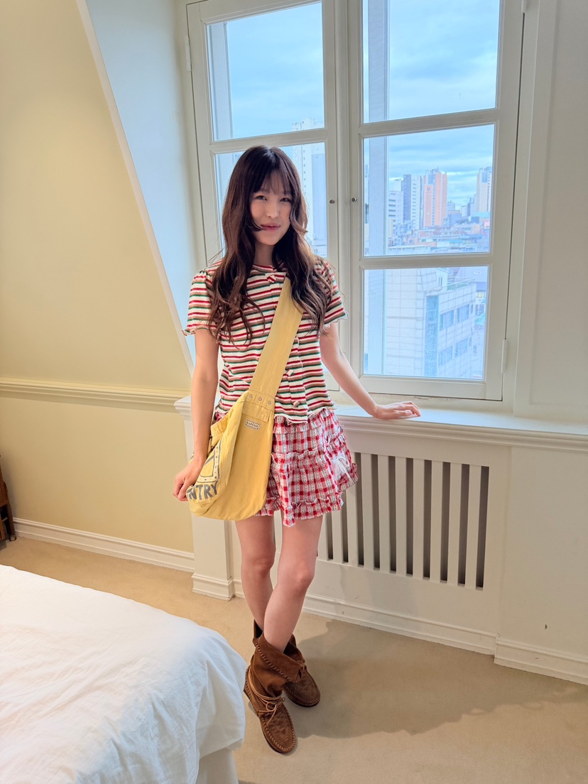 BOUTIQUE-L韓國東大門代購女裝新款時尚人氣短裙不含腰包BOUTIQUE-L短裙
