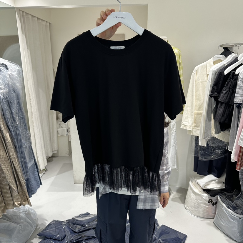 LORING RE I韓國代購女士新品休閑推薦時尚職業熱賣T恤LORING RE-I/BARET恤圖色3