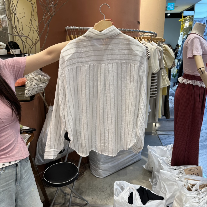 MIENNE韓國代購女士新款時尚推薦熱賣職業人氣襯衫蕾絲衫MIENNE襯衫/蕾絲衫
