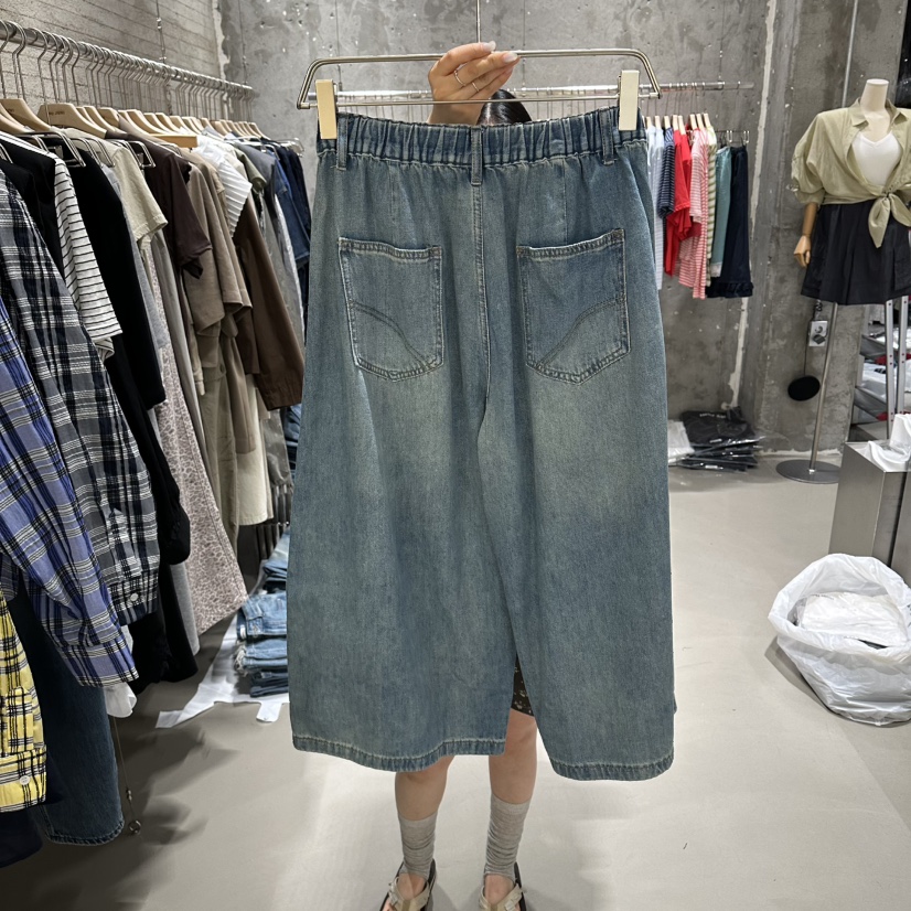 JUNI韓國直郵女裝新款熱賣26春夏26夏季休閑推薦職業牛仔褲my juni牛仔褲