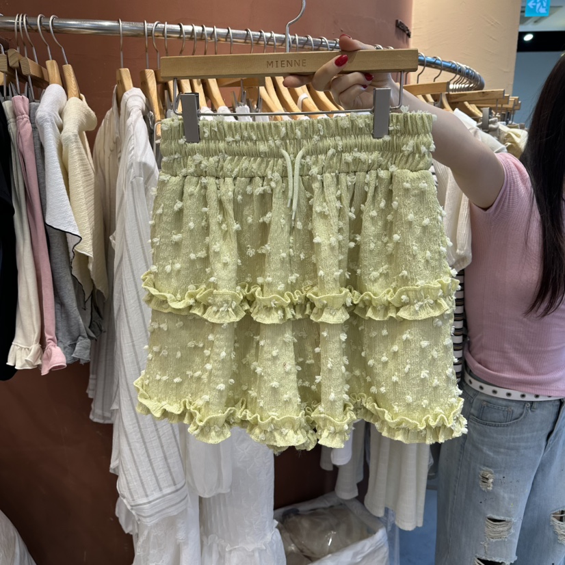 MIENNE韓國東大門代購女士新品職業休閑時尚人氣短褲荷葉邊MIENNE短褲圖色2