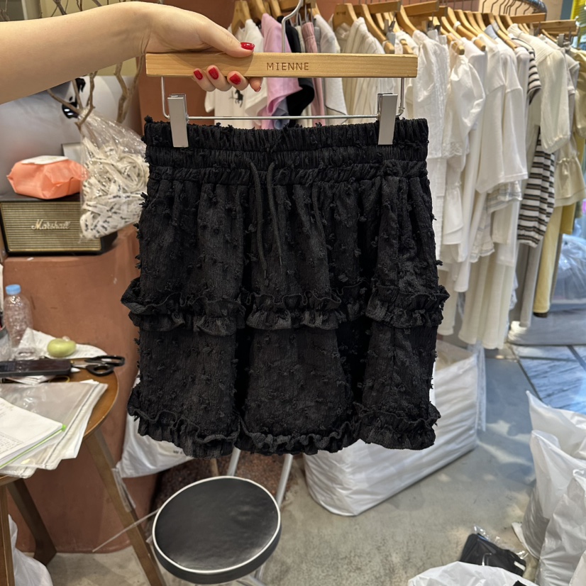 MIENNE韓國東大門代購女士新品職業休閑時尚人氣短褲荷葉邊MIENNE短褲圖色3