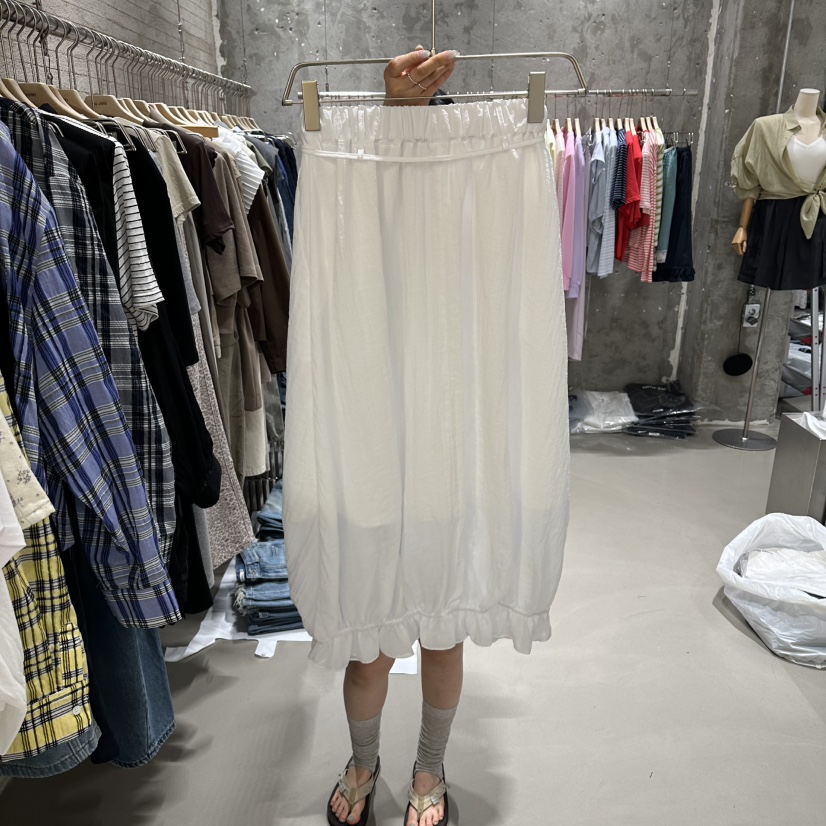 JUNI韓國東大門代購女裝新品休閑推薦熱賣時尚職業26春夏長裙my juni長裙