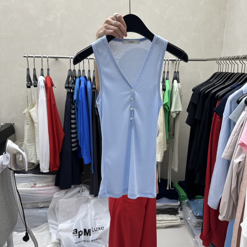 MARINER韓國直郵女士新款推薦26夏季26春夏吊帶背心無袖紐扣MARINER吊帶/背心圖色2
