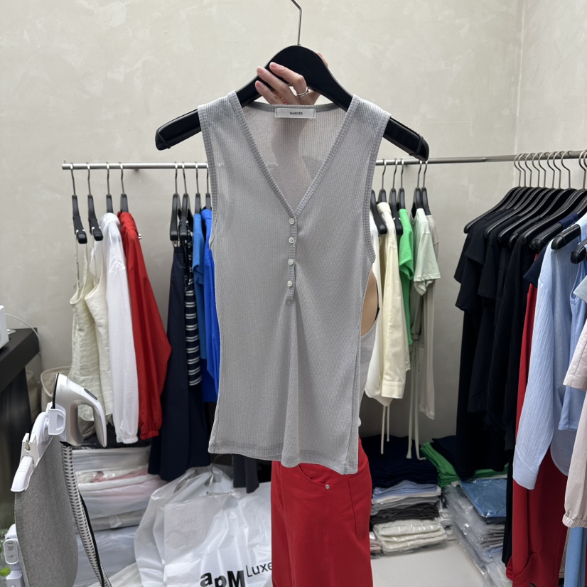 MARINER韓國直郵女士新款推薦26夏季26春夏吊帶背心無袖紐扣MARINER吊帶/背心圖色5