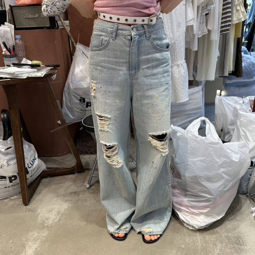 MIENNE韓國直郵女士新品職業推薦人氣26夏季時尚26春夏牛仔褲MIENNE牛仔褲圖色1