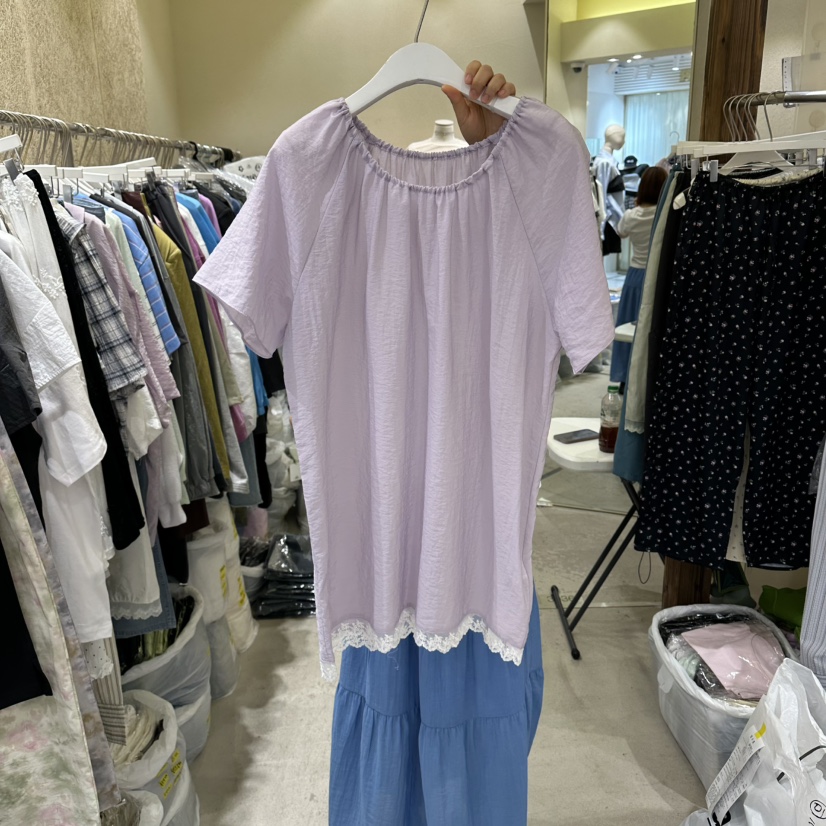 REFLAT韓國直郵實拍女裝新品26春夏人氣時尚26夏季襯衫蕾絲衫REFLAT襯衫/蕾絲衫圖色2