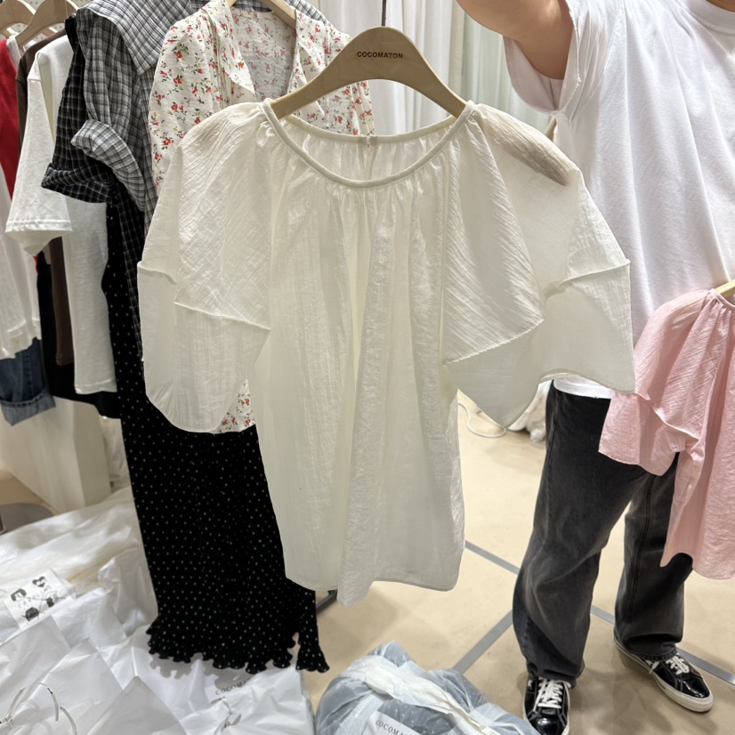 COCOMATON韓國直郵女士新款人氣26夏季時尚職業襯衫蕾絲衫COCOMATON襯衫/蕾絲衫圖色2