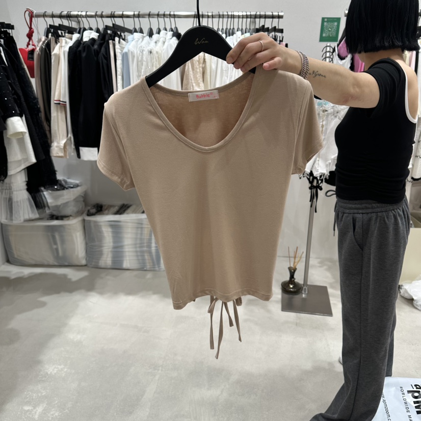 BUBBLE/LOTTIMO韓國代購女士新款時尚26春夏推薦26夏季T恤BUBBLE/LOTTIMOT恤圖色2