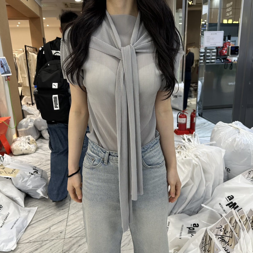 FOUNDATION韓國東大門直郵女士新品時尚熱賣推薦人氣休閑T恤FOUNDATIONT恤圖色1