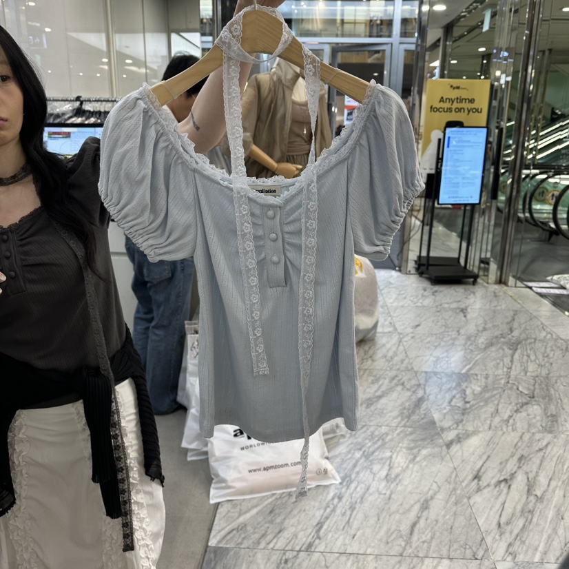 FOUNDATION韓國東大門代購女士新款職業襯衫蕾絲衫含圍巾FOUNDATION襯衫/蕾絲衫圖色4