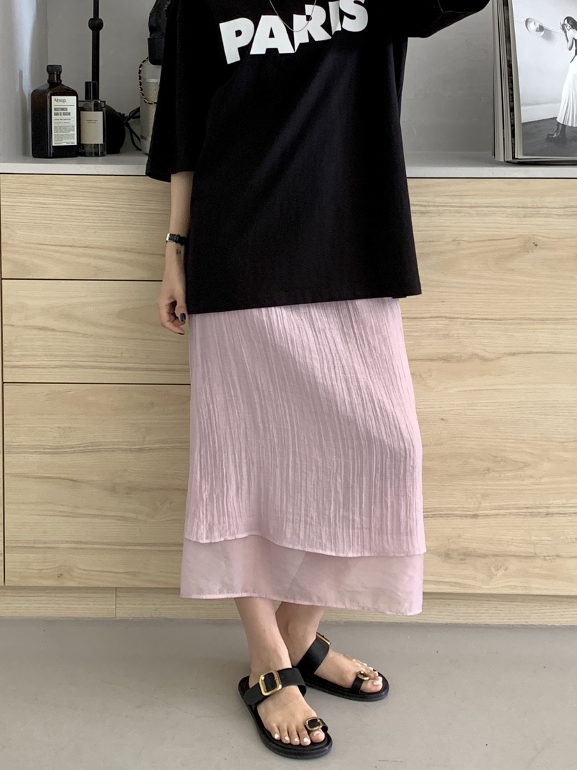 DAVICHI/D.SECOND東大門實拍韓國女士新品休閑職業長裙DAVICHI/D.SECOND長裙