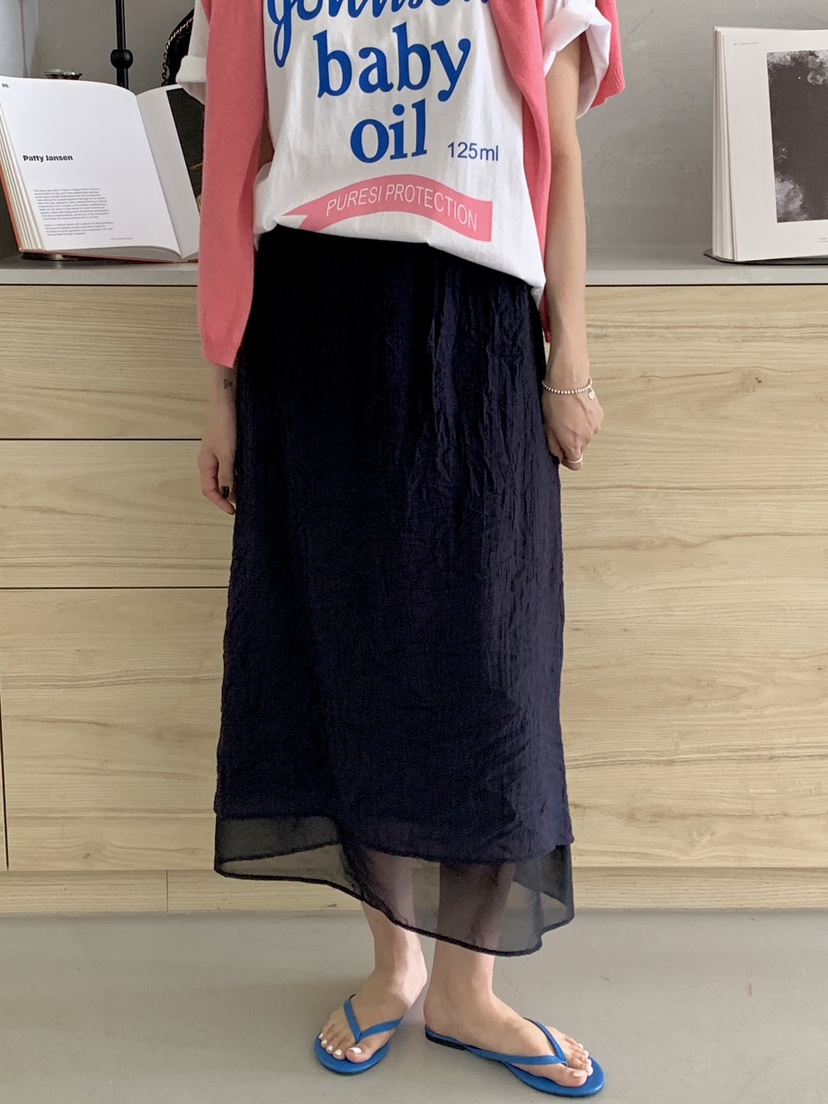 DAVICHI/D.SECOND東大門實拍韓國女士新品休閑職業長裙DAVICHI/D.SECOND長裙