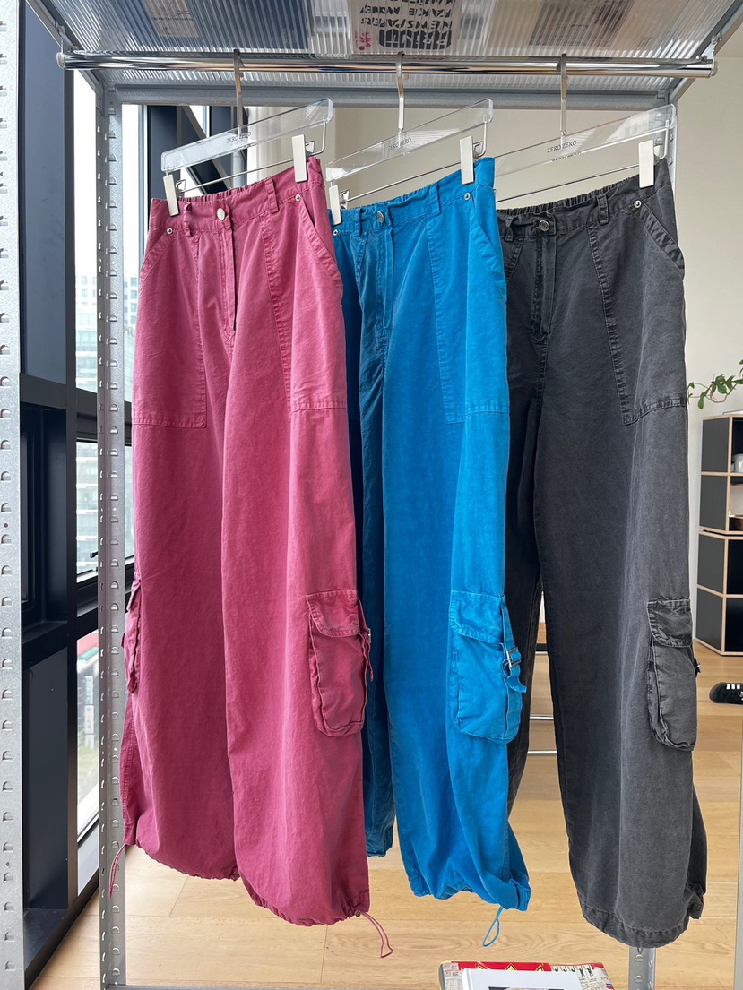 ZEROZERO韓國直郵女裝新品26春夏職業人氣休閑褲工裝褲水洗ZEROZERO休閑褲