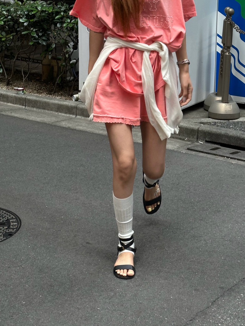 ZEROZERO韓國直郵女士新款26春夏休閑熱賣人氣時尚短褲蕾絲ZEROZERO短褲圖色2