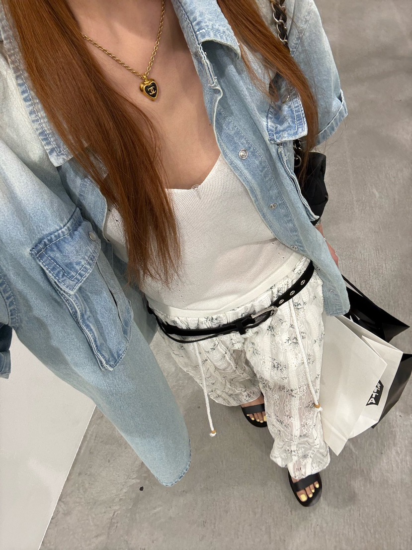 ZEROZERO韓國東大門代購女士新品休閑人氣襯衫蕾絲衫雙口袋ZEROZERO襯衫/蕾絲衫