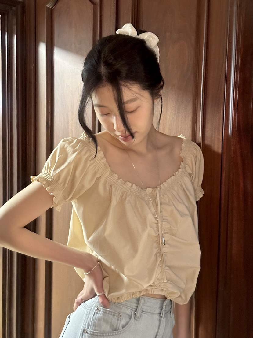 ERUME韓國東大門代購女裝新品人氣休閑時尚熱賣襯衫蕾絲衫ERUME襯衫/蕾絲衫