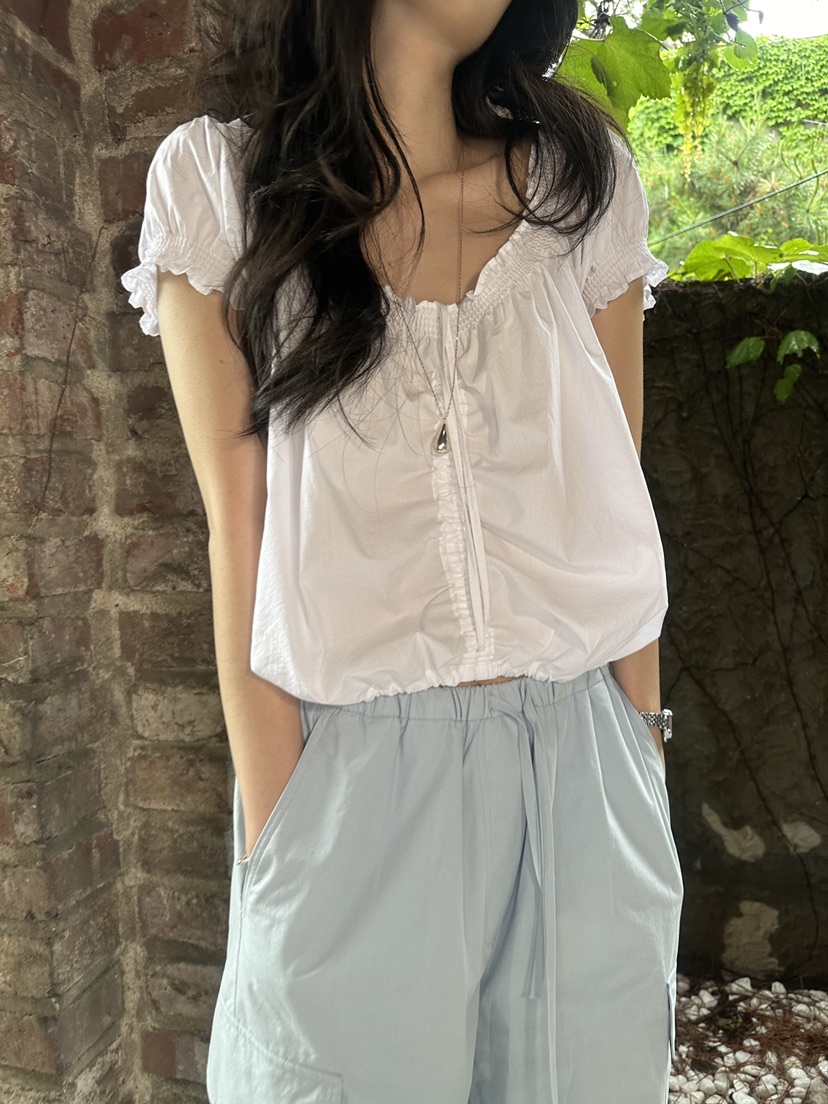 ERUME韓國東大門代購女裝新品人氣休閑時尚熱賣襯衫蕾絲衫ERUME襯衫/蕾絲衫