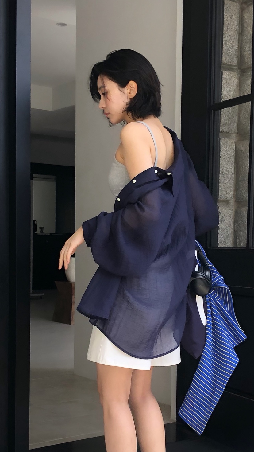 OVER RICH韓國直郵女裝新品推薦休閑26春夏襯衫蕾絲衫透明OVER RICH襯衫/蕾絲衫
