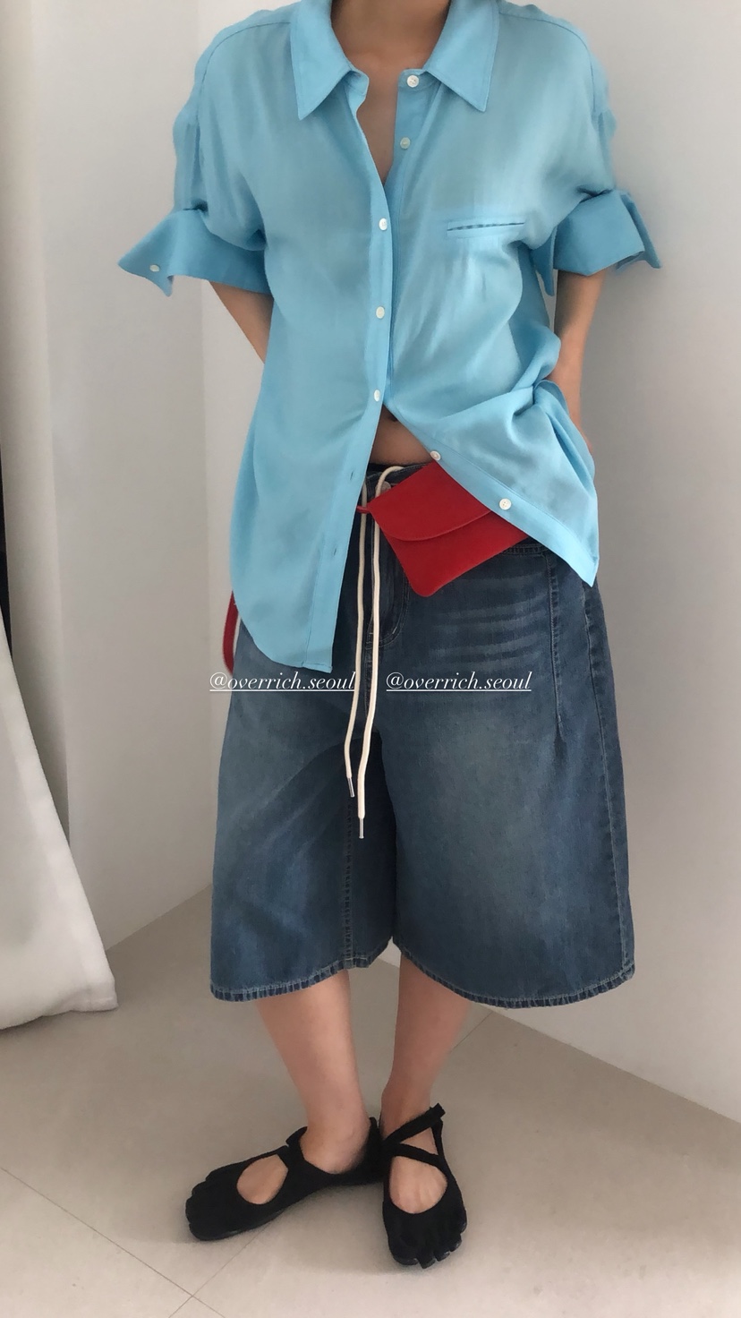 OVER RICH韓國直郵女裝新品26春夏休閑職業推薦26夏季短褲OVER RICH短褲