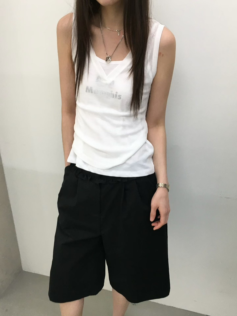MINIMUZE韓國東大門代購女士新品人氣時尚26春夏短褲褶皺MINIMUZE短褲