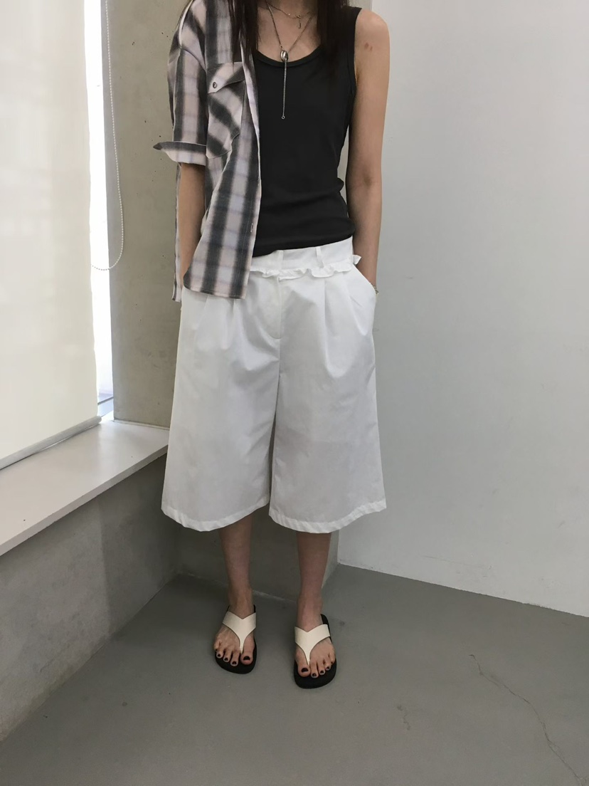 MINIMUZE韓國東大門代購女士新品人氣時尚26春夏短褲褶皺MINIMUZE短褲