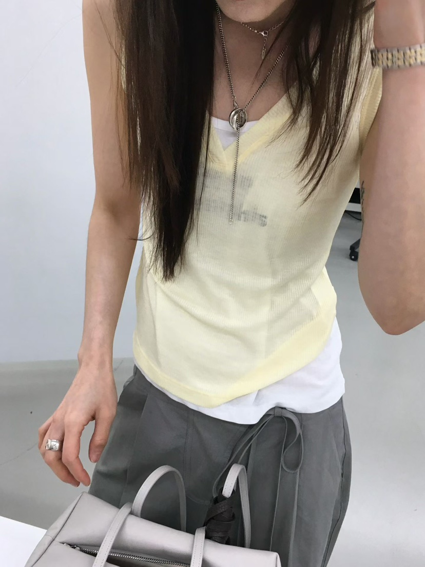MINIMUZE韓國直郵女裝新品推薦人氣26夏季職業26春夏吊帶背心MINIMUZE吊帶/背心