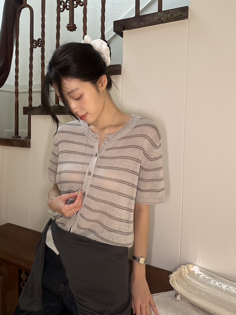 ERUME韓國直郵女裝新款休閑職業推薦人氣熱賣時尚26夏季針織衫ERUME針織衫