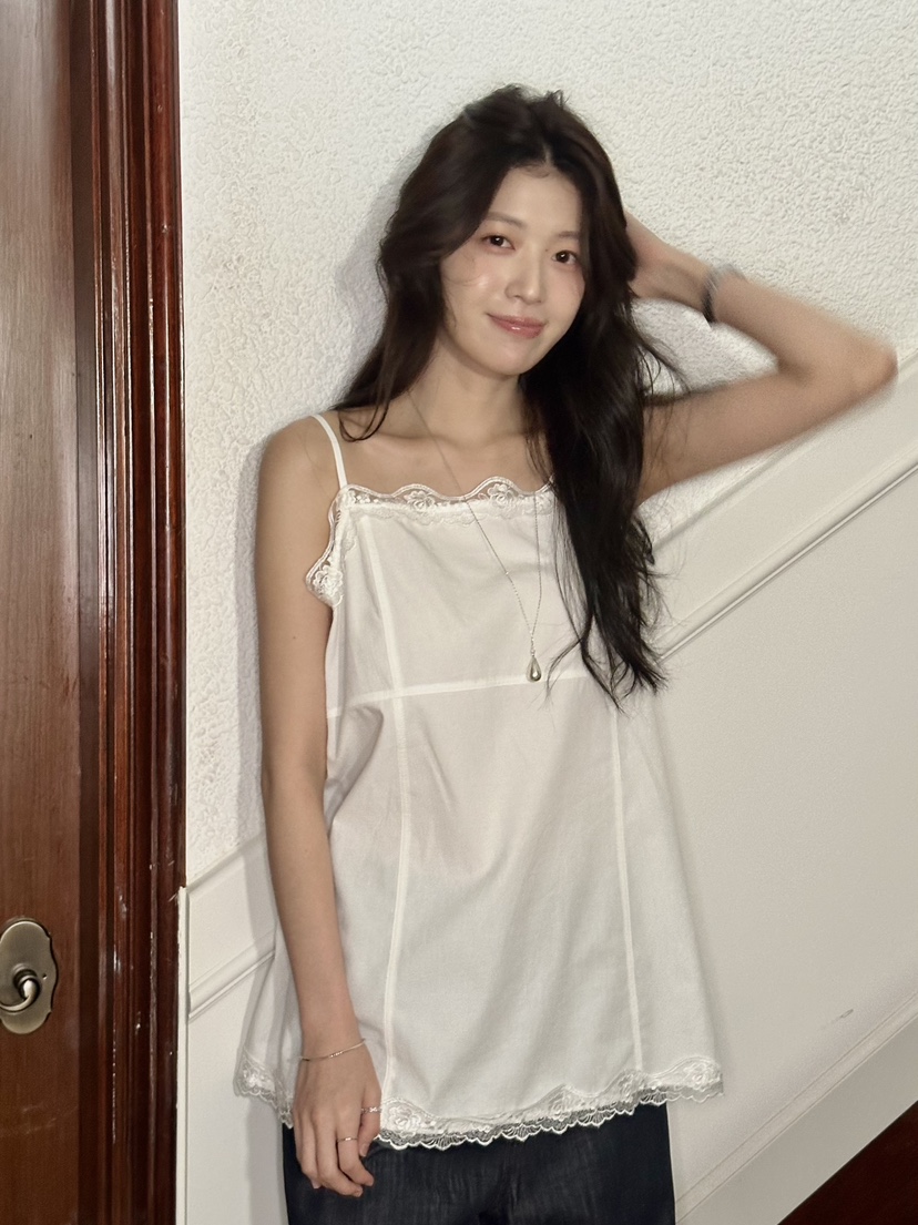 ERUME韓國直郵實拍女裝新品26春夏熱賣人氣26夏季吊帶背心蕾絲ERUME吊帶/背心