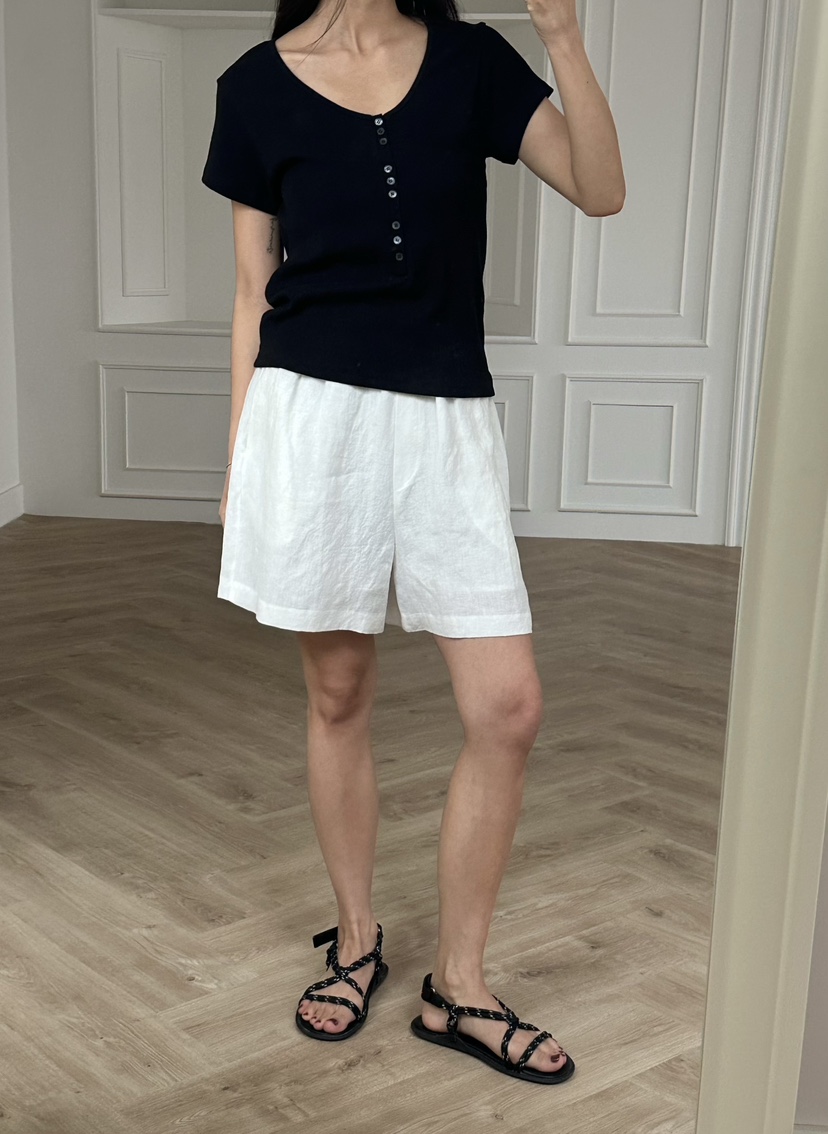 LE VASE韓國直郵實拍女裝新款職業26春夏熱賣休閑人氣T恤LE VASET恤