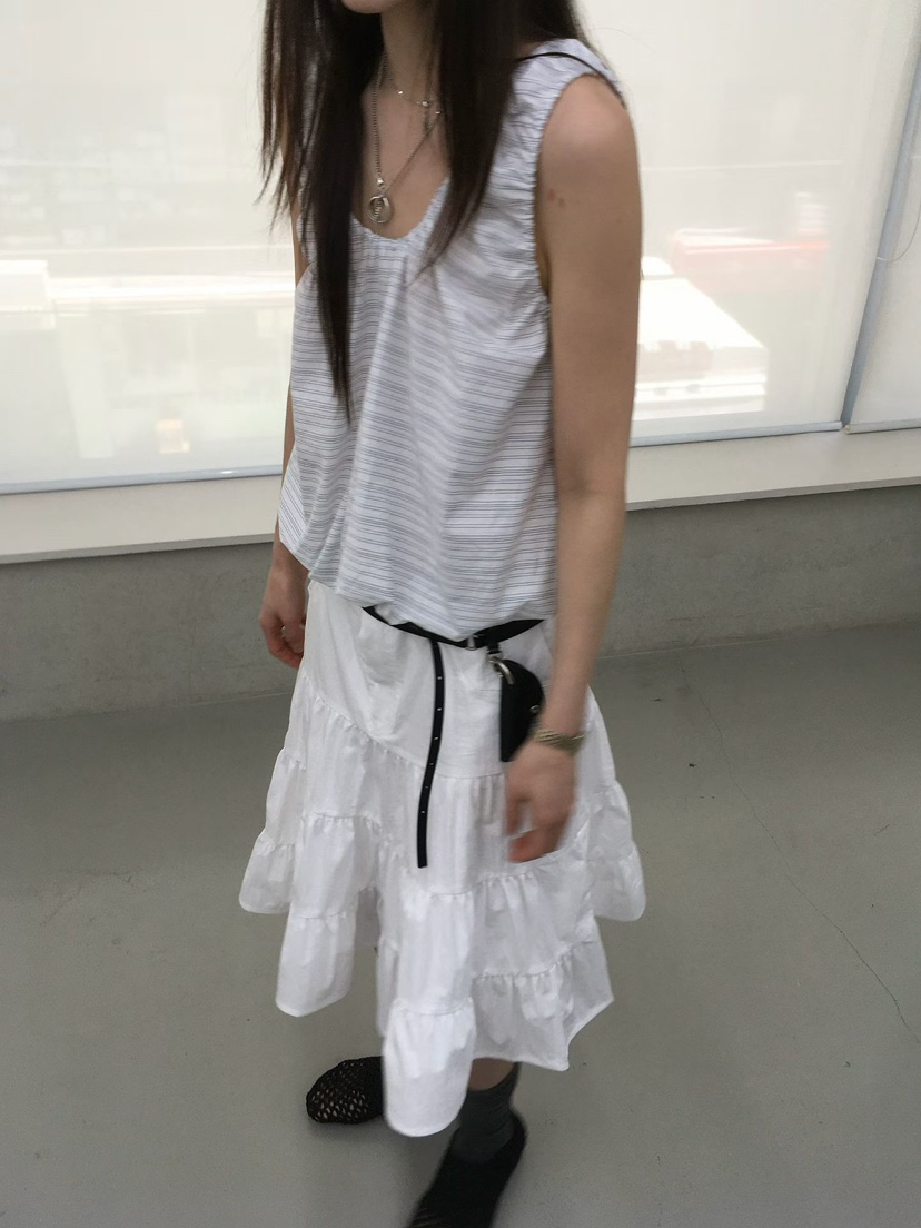 MINIMUZE韓國直郵實拍女士新款推薦26夏季時尚半身裙中短裙MINIMUZE半身裙/中短裙