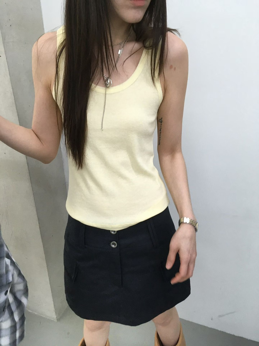 MINIMUZE韓國東大門直郵女裝新款時尚職業26春夏吊帶背心MINIMUZE吊帶/背心