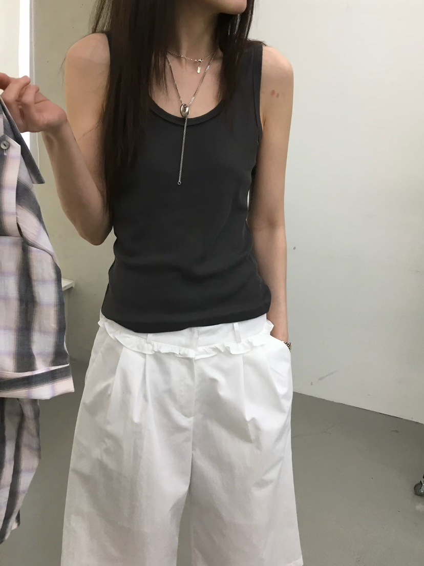 MINIMUZE韓國東大門直郵女裝新款時尚職業26春夏吊帶背心MINIMUZE吊帶/背心