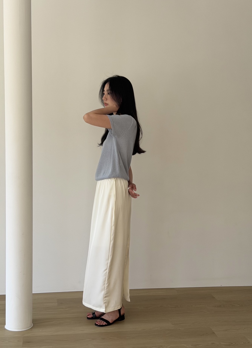 AMY GRACE-A韓國東大門代購女裝新品休閑26春夏針織衫船領AMY GRACE針織衫