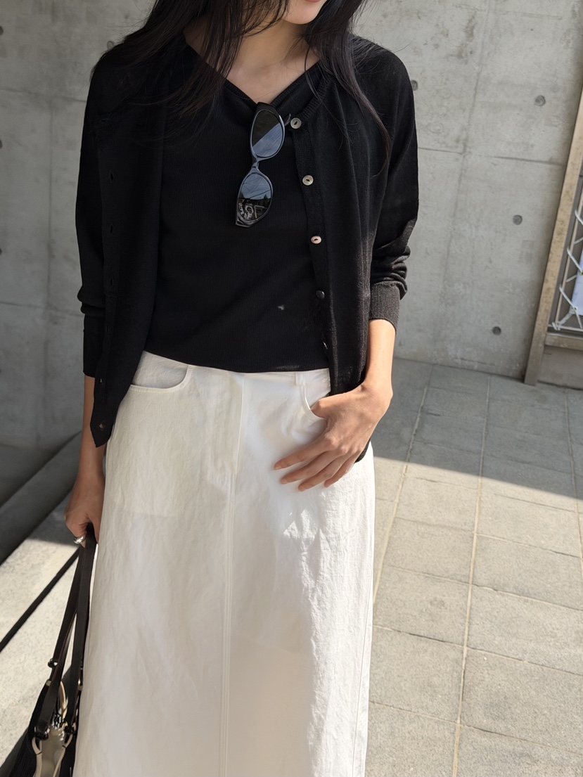 AMY GRACE-A韓國東大門代購女士新品推薦26夏季針織衫亞麻AMY GRACE針織衫