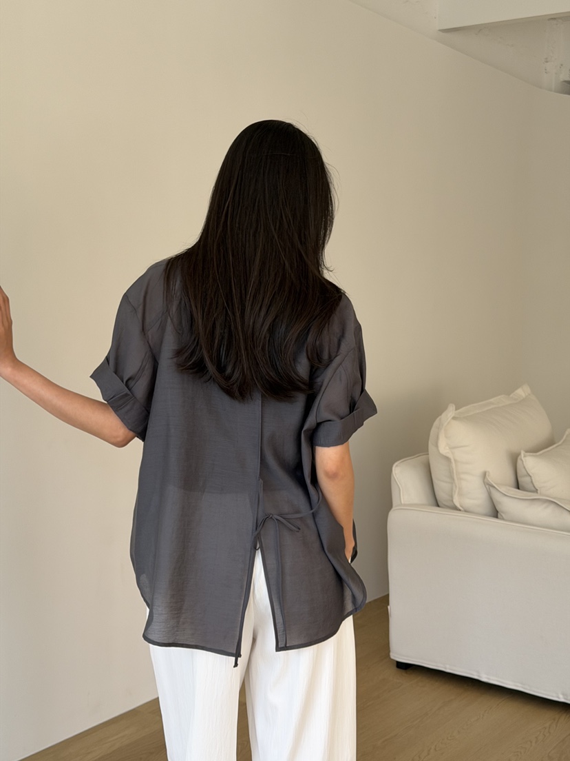 AMY GRACE-A韓國直郵女裝新款時尚26夏季休閑襯衫蕾絲衫AMY GRACE襯衫/蕾絲衫