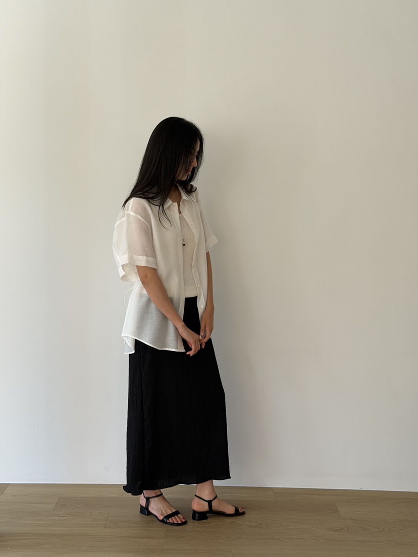 AMY GRACE-A韓國直郵女裝新款時尚26夏季休閑襯衫蕾絲衫AMY GRACE襯衫/蕾絲衫