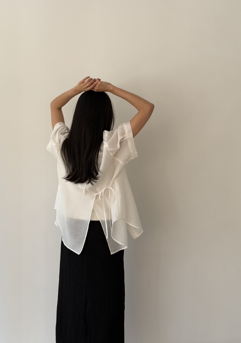 AMY GRACE-A韓國直郵女裝新款時尚26夏季休閑襯衫蕾絲衫AMY GRACE襯衫/蕾絲衫